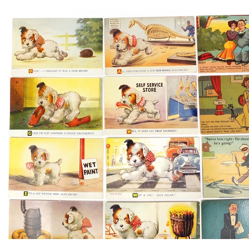 210 - Group of postcards including sailor greetings, novelty cards and comical examples