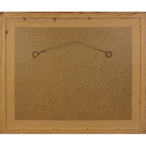 1051 - Pencil signed limited edition wood block, bird, dated '80, No.9/30, mounted and framed, 32cm x 25cm ... 