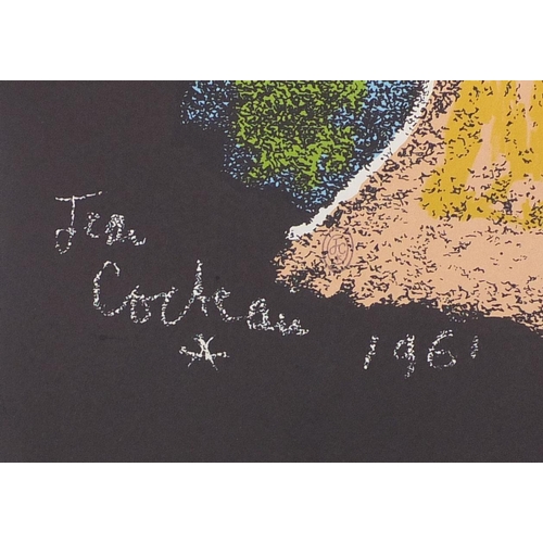 974 - ** DESCRIPTION AMENDED 3/3 ** Jean Cocteau - Two pencil numbered limited edition coloured prints, ab... 