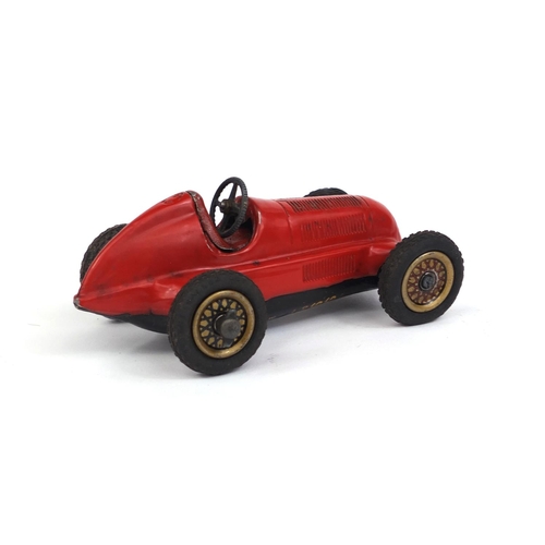 253 - Schuco studio tin-plate clock work racing vehicle, 14cm in length