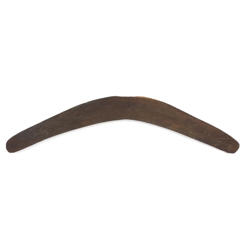 507 - Australian aboriginal interest wooden boomerang, 65cm long