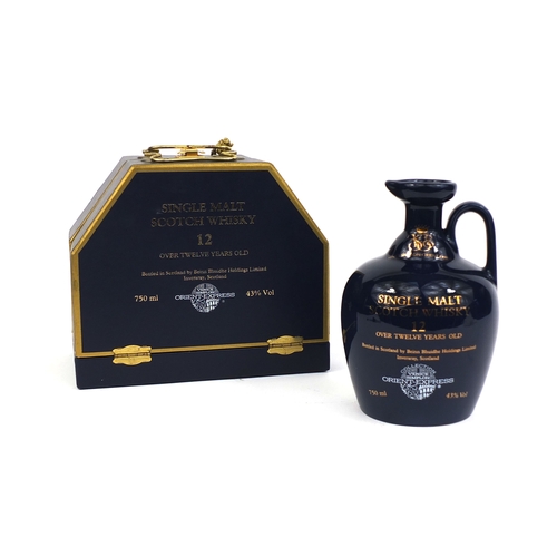 100 - Boxed 75cl decanter of Simplon Orient-Express single Malt Scotch Whisky 12 years old