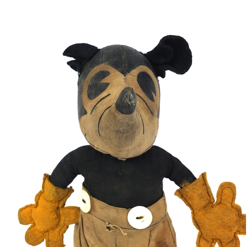 241 - 1920's Mickey Mouse soft toy, 30cm high