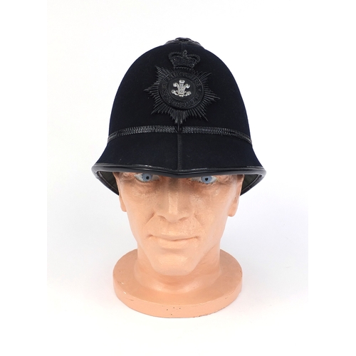 318 - Vintage Humberside police Rose top helmet with badge, 19cm high