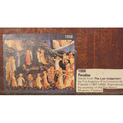 950 - After Fra Giovanni Da Fiesole - Oil onto wood panel, The Last Judgement, framed, 53cm x 35cm excludi... 