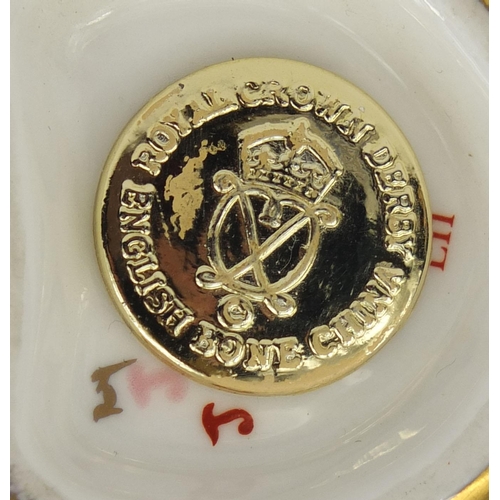 2087 - Royal Crown Derby hamster paperweight with gold stopper, factory marks to the base, 6.5cm high