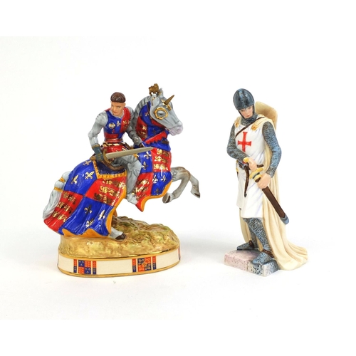 2120 - Two boxed Royal Doulton HN icons figures comprising  Henry V at Agincourt HN5656 No.1249/2500 and Kn... 