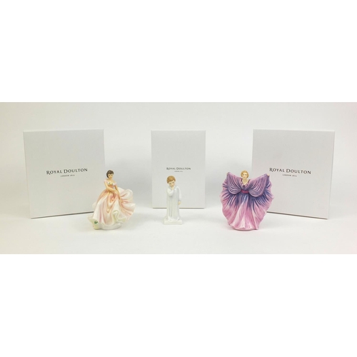 2123 - Three boxed Royal Doulton HN icons figurines comprising The Polka HN 5652 No.1152/2500, Darling HN 5... 