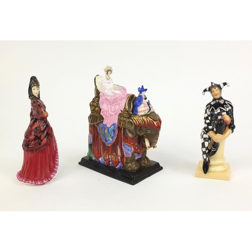 2122 - Three boxed Royal Doulton HN icons figures comprising Princess Badoura HN5651 No.1037/2500, Mantilla... 