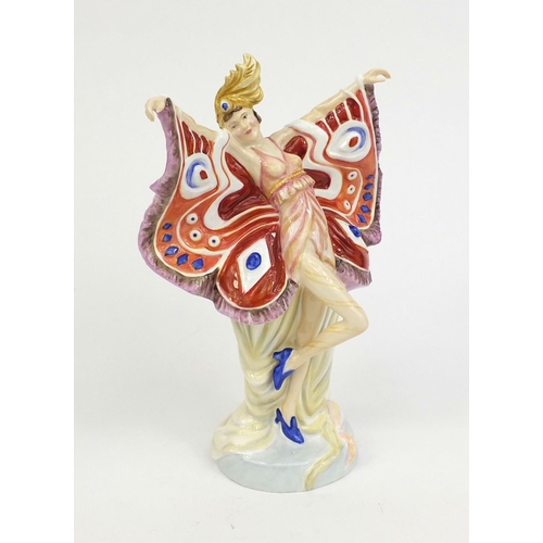 2119 - Boxed Royal Doulton Butterfly Ladies figurine The Peacock HN4848 No.46/500, 24cm high