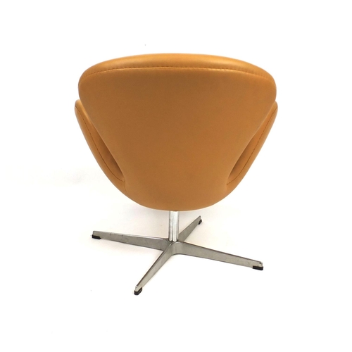 2040 - Arne Jacobsen design swan chair, 73cm high