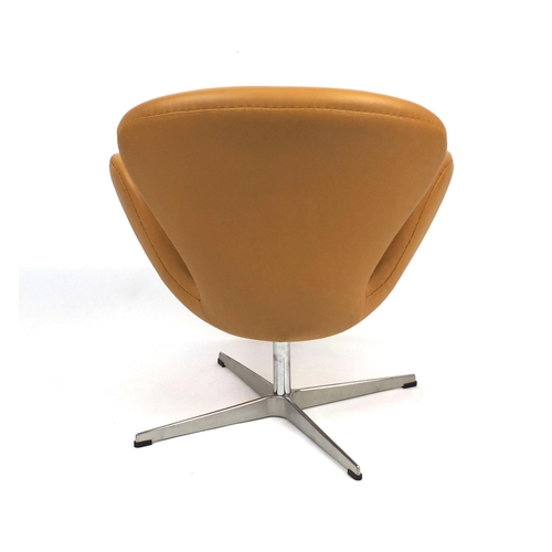 2039 - Arne Jacobsen design swan chair, 73cm high