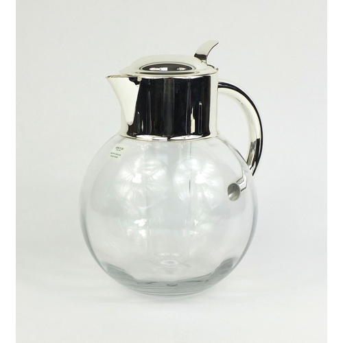 2210 - Stylish Ercuis of France ice carafe, with original paper label, 26cm high