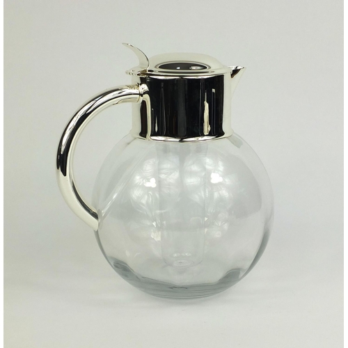 2210 - Stylish Ercuis of France ice carafe, with original paper label, 26cm high