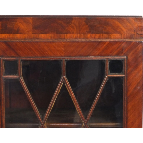 2015 - Victorian mahogany bookcase fitted with a pair of astragal glazed doors enclosing three adjustable s... 