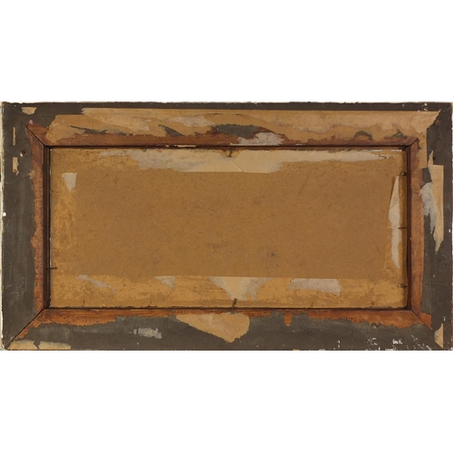 2267 - Oil and impasto abstract composition, bearing a signature Travelyn '63, mounted and framed, 47cm x 2... 