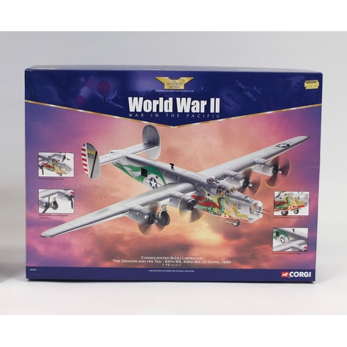 2339 - Two boxed Corgi die cast Aviation Archive aeroplanes comprising, Consolidated B-24J Liberator, 'The ... 