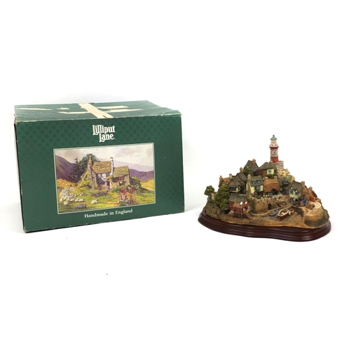 2144 - Lilliput Lane cottage Out of The Storm limited edition No.2186/3000 together with box