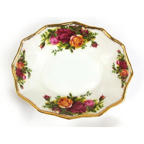 2147 - Collection of Royal Albert Old Country Rose pattern tea ware including teapot, cake stand, cups and ... 