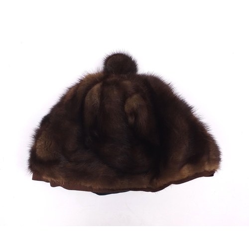 2321 - Ladies Jobis brown fur coat probably mink, 120cm long