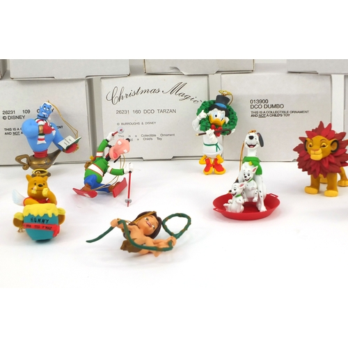 2356 - Fourteen boxed Disney President edition polyresin decorations including Goofy, Bambi, Donald Duck an... 