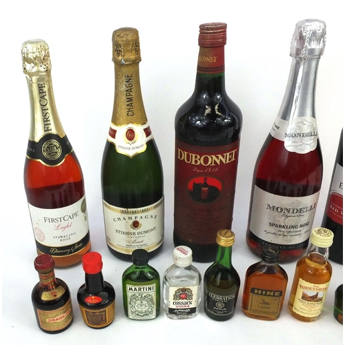 137 - Assorted alcohol including Mondelli, First Cape and Etienne Dumont champagne