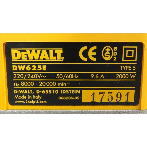 131 - Boxed Dewalt router model DW625EK