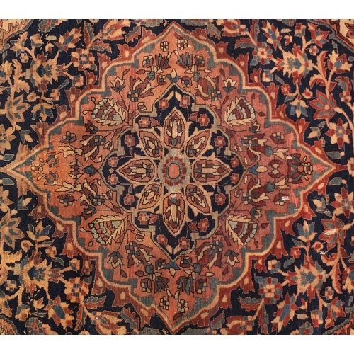 2008 - Antique rectangular North West Persian rug, the central field having an all over stylised floral des... 