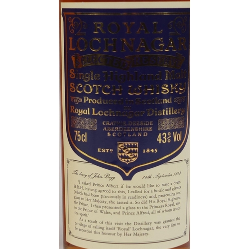 2142 - Boxed 75cl bottle Royal Lochnagar Single Highland Malt Scotch Whiskey, NO.15628