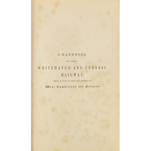 237 - The Whitehaven and Furness Railway by John Linton, 19th century leather bound hardback hand book, pu... 