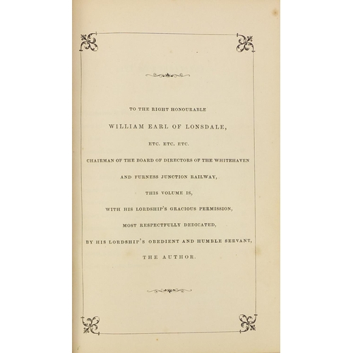 237 - The Whitehaven and Furness Railway by John Linton, 19th century leather bound hardback hand book, pu... 