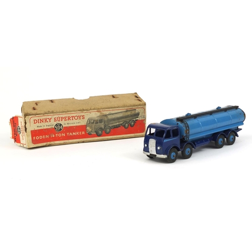 407 - Dinky Super Toys die cast Foden 14-tonne tanker 504, with box