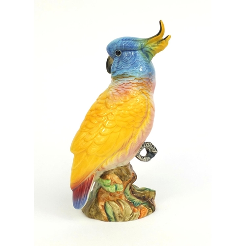 2084 - Beswick model of a Cockatoo, factory marks and numbered 1180 to the base, 22cm high