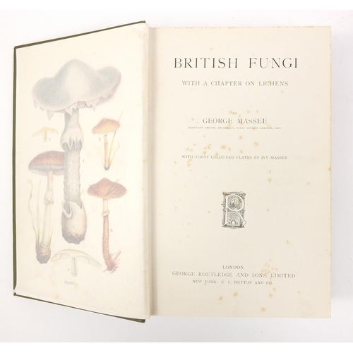 166 - First edition 1891 British Edible Fungi and First edition George Massee British Fungi