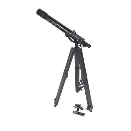 262 - Goldline optical T70 telescope with stand and lenses