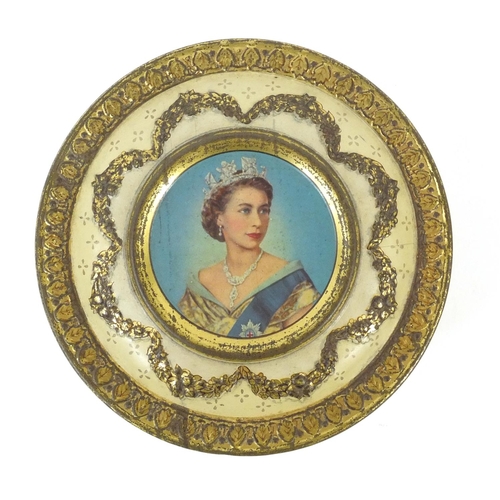 417 - 1952 Elizabeth II Coronation tin complete with original glacier fruit sweets