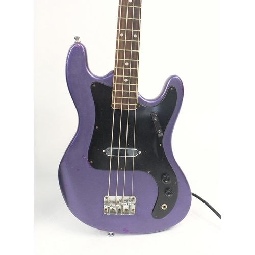 280 - Grant purple electric guitar and amp