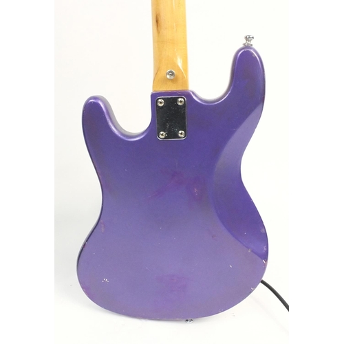 280 - Grant purple electric guitar and amp