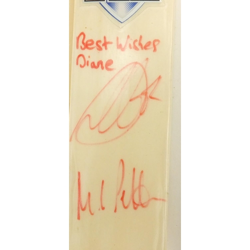 397 - Collection of miniature autographed cricket bats