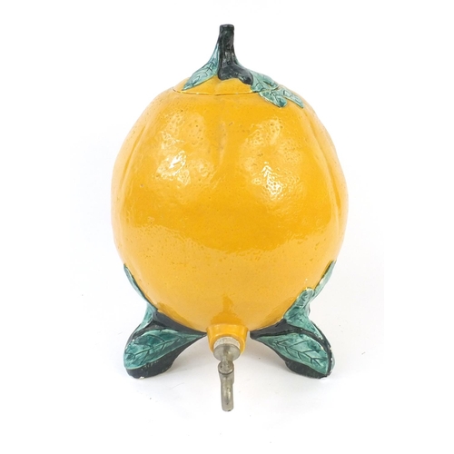 404 - Large ceramic lemon juice dispenser, 42cm high