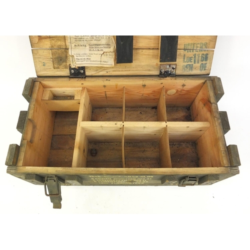 655 - German Military interest mine case, 50cm long