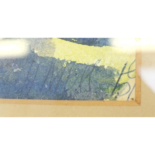 204 - H. Moss two signed watercolours, woodland scenes, each mounted and framed, 36cm x 26cm excluding the... 