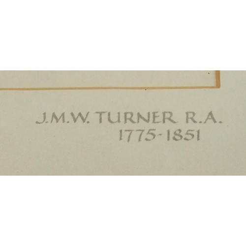 140 - Pair of Tate Gallery J M W Turner prints, Caudebec and Havre, both with certificates and mounted and... 