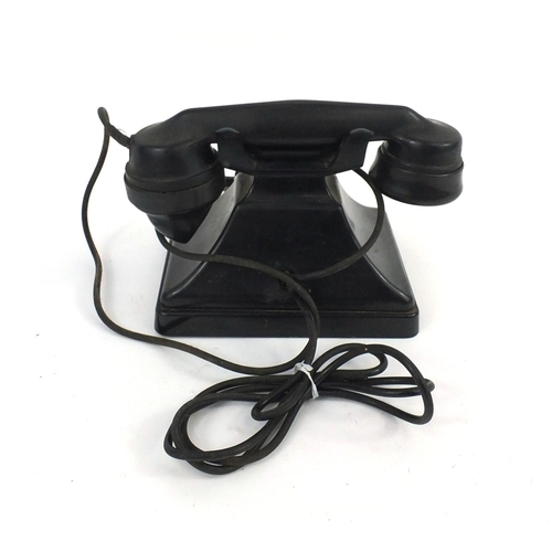 189 - GPO black Bakelite dial telephone, the hand set stamped C36/234 no.164