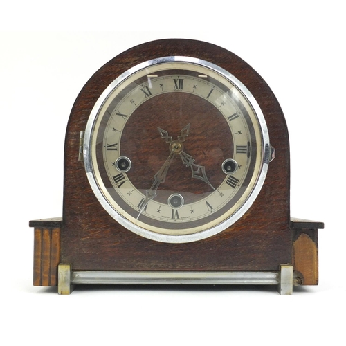 269 - Art Deco Enfield mantle clock with Westminster chime, 22.5cm high