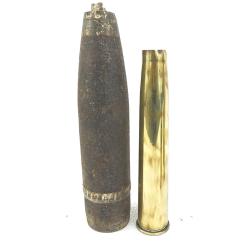 652 - Collection of Military interest brass shell cases