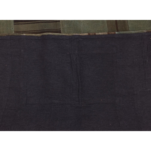 2031 - Turkish Ethnicon wool patchwork rug, label to the underside, 252cm x 182cm