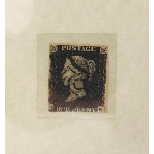 2434 - Westminster collection 1840 penny black stamp together with a 1841 Imperforate penny red and 1858-70... 