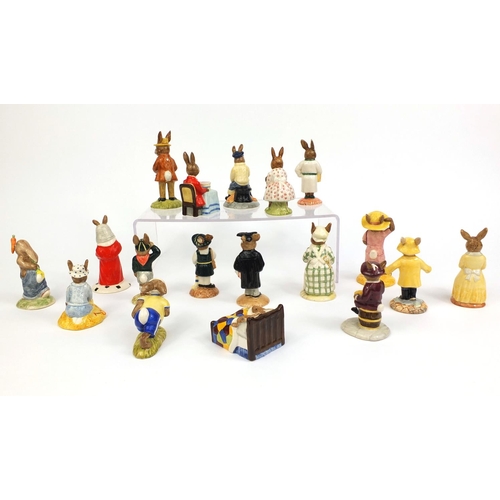 2090 - Collection of Royal Doulton Bunnykins figures including Judge Bunnykins DB188, School Days Bunnykins... 