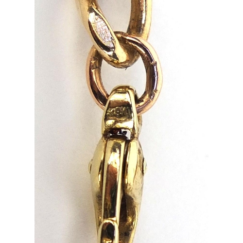 2436 - 9ct gold curb link necklace, 60cm long, approximate weight 51.7g